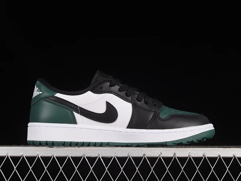 All categories Air Jordan Jordan series basketball shoes Air Jordan 1 Low G version pure original Air Jordan 1 Low Golf "Noble Green" AJ1 Joe 1 new golf version white green DD9315-107